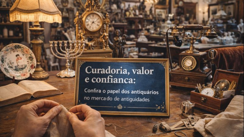 Papel dos antiquários e a confiança no mercado de antiguidades com Cristiane Ruon dos Santos.